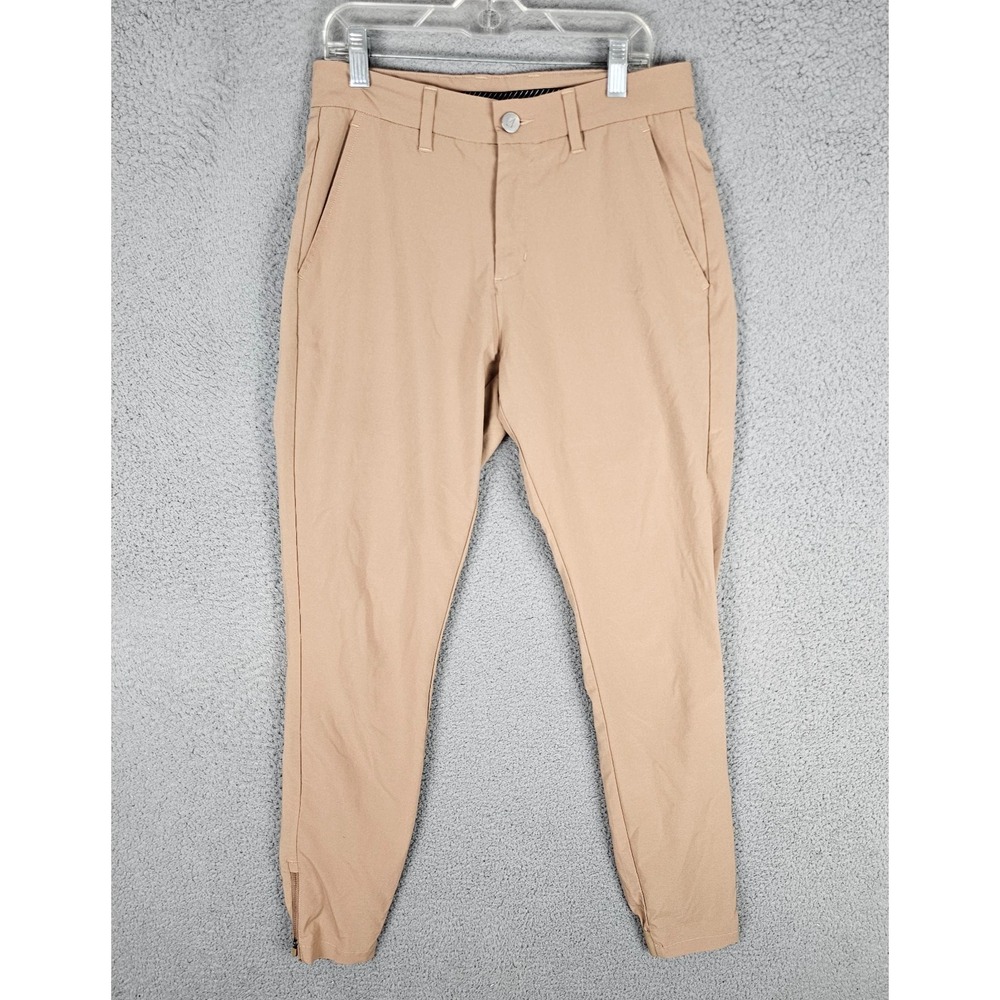 Primo Golf Jogger Pants Mens 28 Short Performance Stretch Mid Rise Ankle Zip
